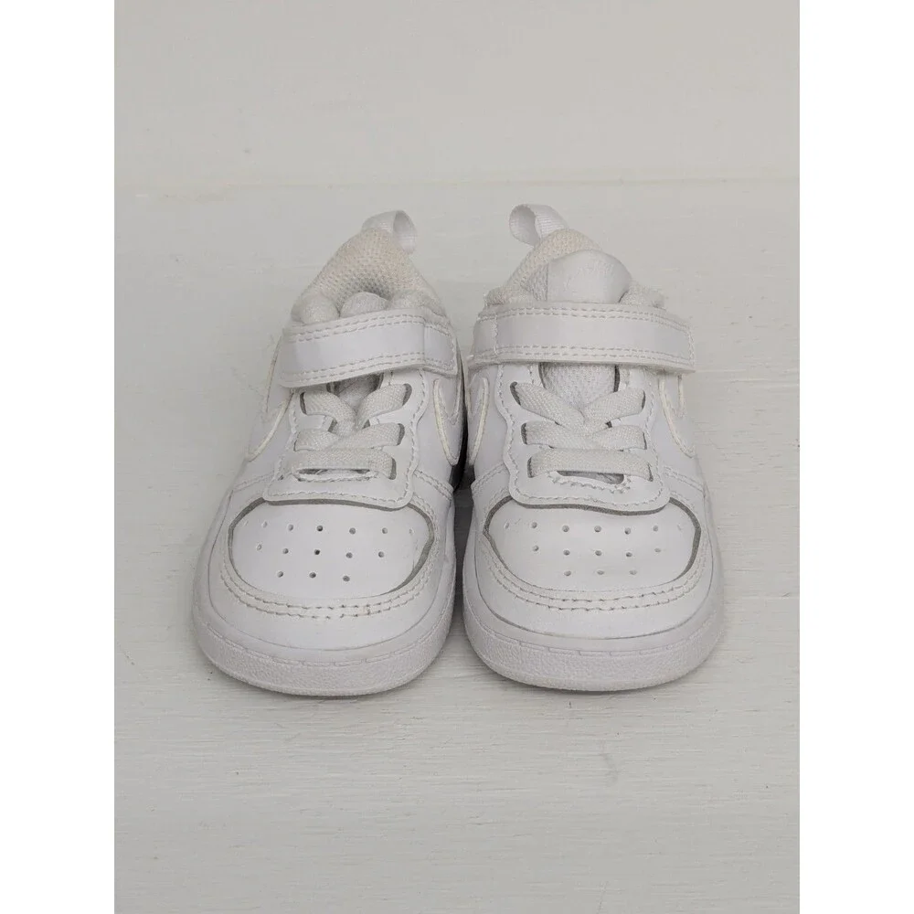 NIKE AIR FORCE 1 LOW RISE WHITE/WHITE SNEAKERS SHOES UNISEX  SIZE 5C TODDLER